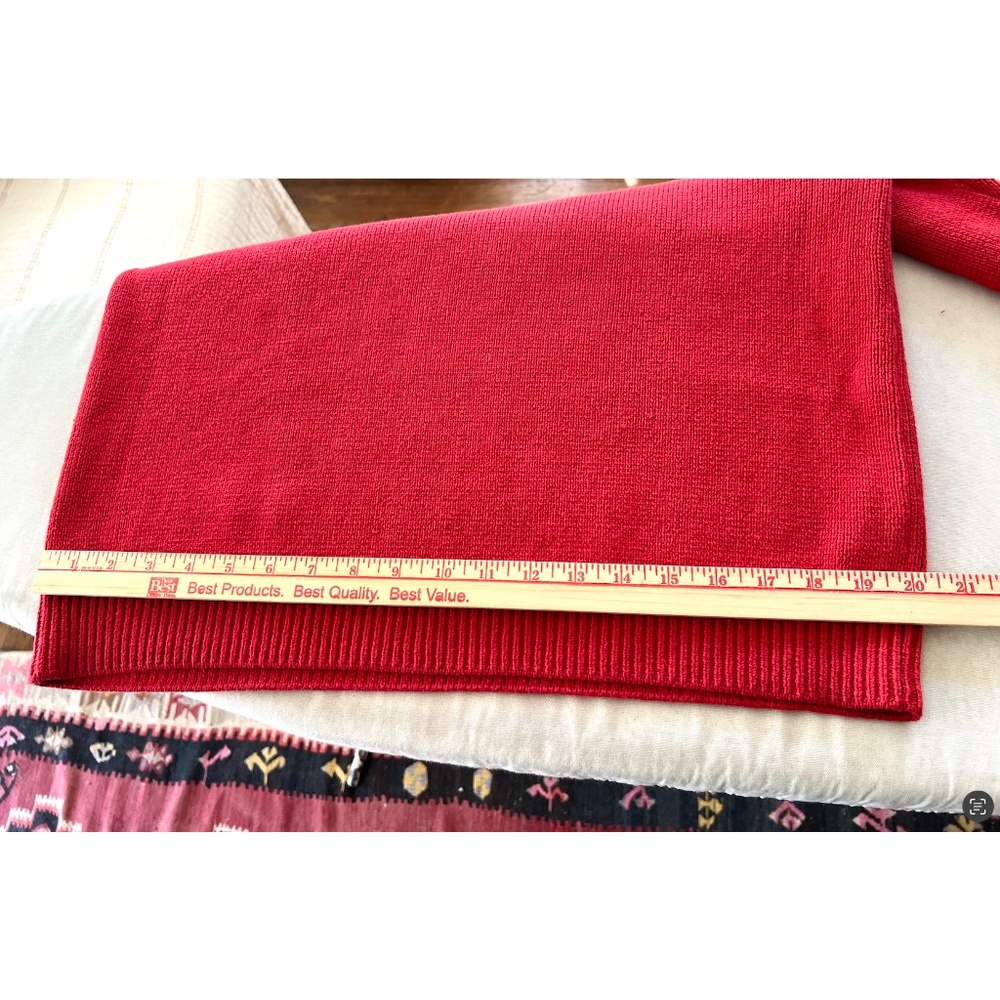 REFORMATION Brooklyn Organic Cotton Polo Sweater in Sundried Tomato - S - Picture 10 of 13